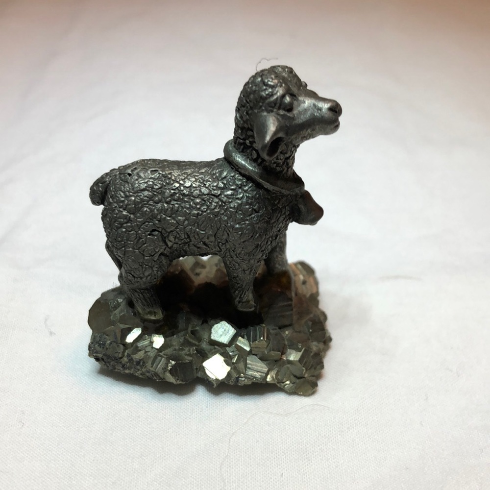 Pewter Lamb on fools gold